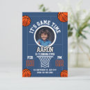 Search for kids basketball invitations Navy blue
