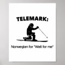 Search for telemark art Fresh powder
