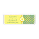 Search for pastel yellow return address labels Stylish