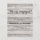Search for engagement party postcards Wood