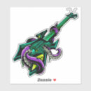 Recherche de bleu électrique autocollants Guitare