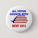 Search for gingrich 2012 buttons Election