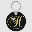 Search for letter h keychains Black