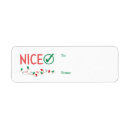 Search for naughty return address labels Naughty or nice