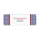 Search for tartan return address labels Gingham