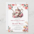 Search for shabby chic tea party invitations Romantic teapot teacup china