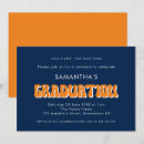 Recherche de retro graduation invitations Bleu marine