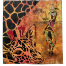 Search for giraffe shower curtains African