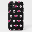 Search for skull heart iphone cases Black