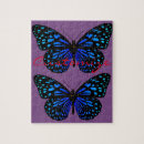 Recherche de papillons bleus puzzles Voler