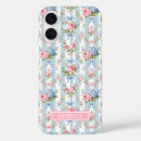 Search for flowers and stripes iphone cases Blue