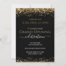Search for office grand opening invitations Black and gold