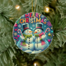 Search for snowman couple ornaments Cute