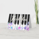 Recherche de piano thank you cards Merci