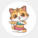 Search for yoga cat stickers Cute