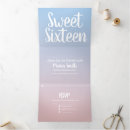 Search for ombre sweet 16 invitations Modern