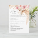 Recherche de floral menu mariage menus Rose pâle