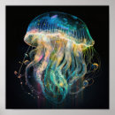 Search for jellyfish posters White