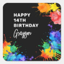 Search for red green and yellow stickers Boy birthday