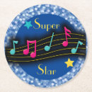 Recherche de notes musicales dessous de verres Musique