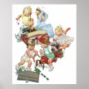 Search for vintage children playing posters Retro