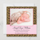 Search for pink pattern square invitations Leopard