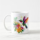 Recherche de colibri en vol tasses Beau