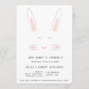 Search for little bunny birthday invitations Rabbit