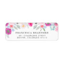 Search for anemone return address labels Watercolor