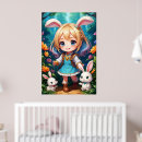 Recherche de lapin fille posters Floral