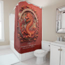Recherche de dragon shower curtains Rouge