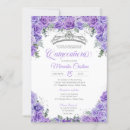 Search for purple silver quinceanera invitations Lavender