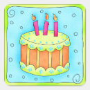 Search for happy birthday cake stickers Orange