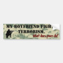 Search for boyfriend bumper stickers Army