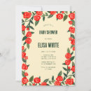 Recherche de red baby shower invitations Moderne