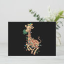Search for funny giraffe christmas cards Santa