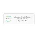 Search for wreaths return address labels Green