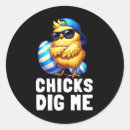 Search for chicks dig me stickers Animal
