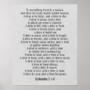 Recherche de ecclesiastes 3 posters Citations bibliques