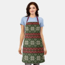 Search for red christmas aprons Traditional