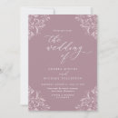 Search for vintage rose wedding invitations Mauve