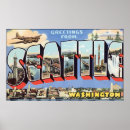 Search for vintage seattle posters Souvenir