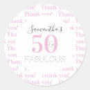 Search for 50th birthday thank you stickers Stylish