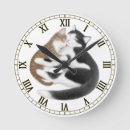 Recherche de chat blanc noir horloges Maman