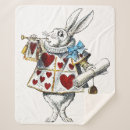 Search for alice in wonderland blankets White rabbit