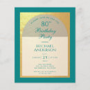Search for 80th man birthday invitations Modern