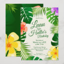 Search for tropical island birthday invitations Hawaiian