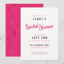 Search for hot pink bridal shower invitations Stylish