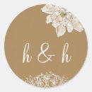 Search for brown kraft wedding stickers Flower