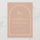 Recherche de blush pink wedding menus Minimaliste